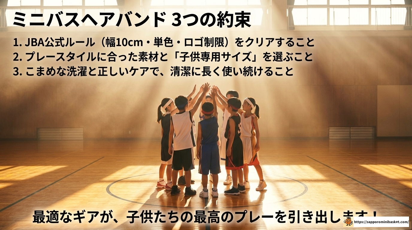 ミニバスヘアバンドの選び方!ルールやおすすめブランドを徹底解説