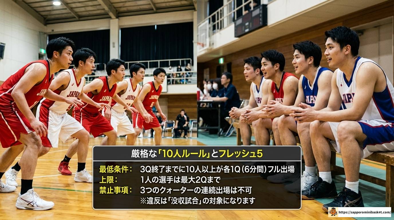 2025年最新版！ミニバス交代ルールの基本から戦術まで徹底解説