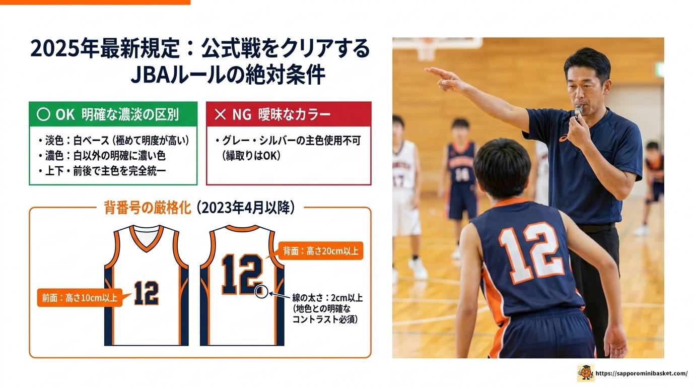 必見！ミニバスユニフォーム色の選び方と規定・人気トレンド