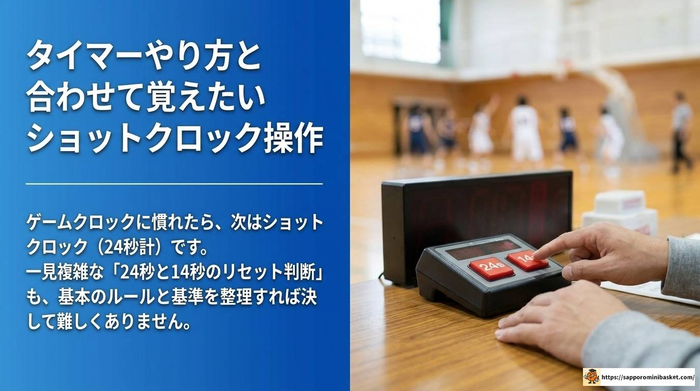 ミニバスのタイマーやり方を完全解説！初心者でも安心