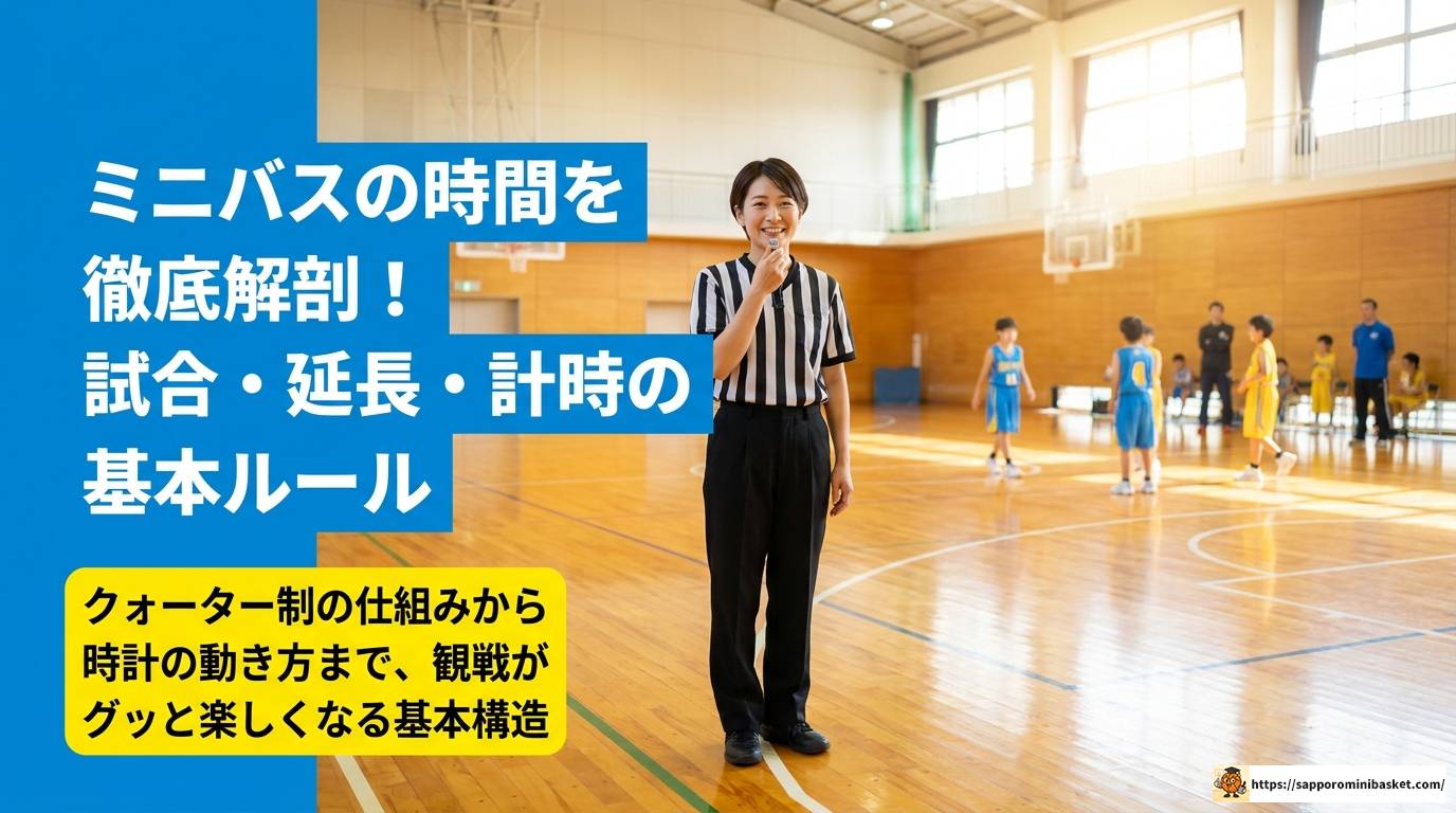 ミニバスの時間ルール完全解説|2025年新規則も対応
