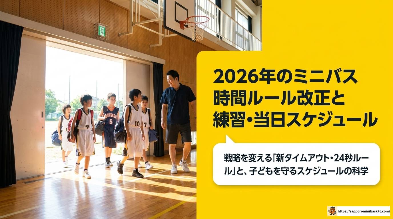 ミニバスの時間ルール完全解説|2025年新規則も対応