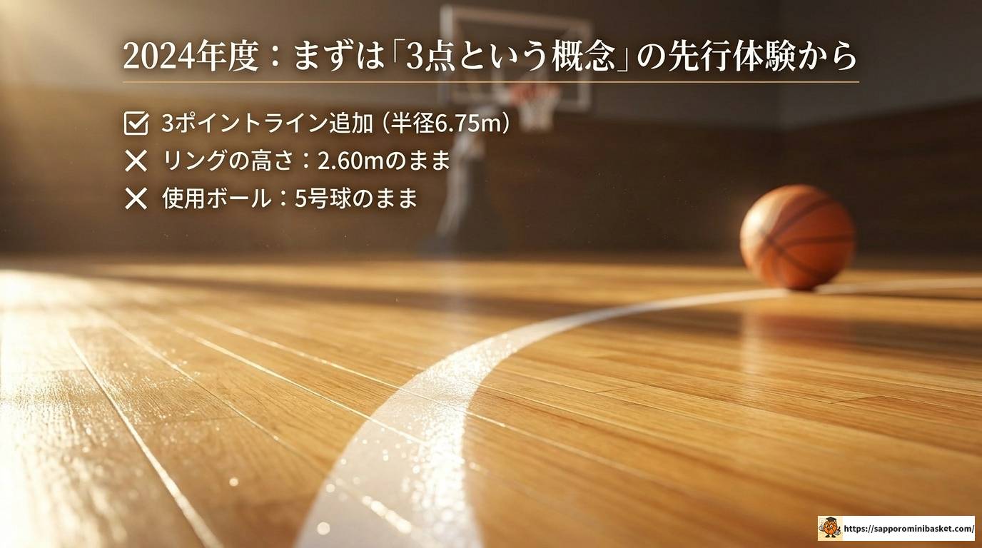 ミニバスの3ポイントはいつから?導入スケジュールと育成への影響を徹底解説