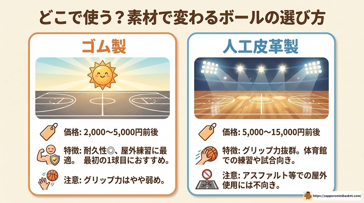 ミニバスのボールサイズが変わる理由と学年別の選び方