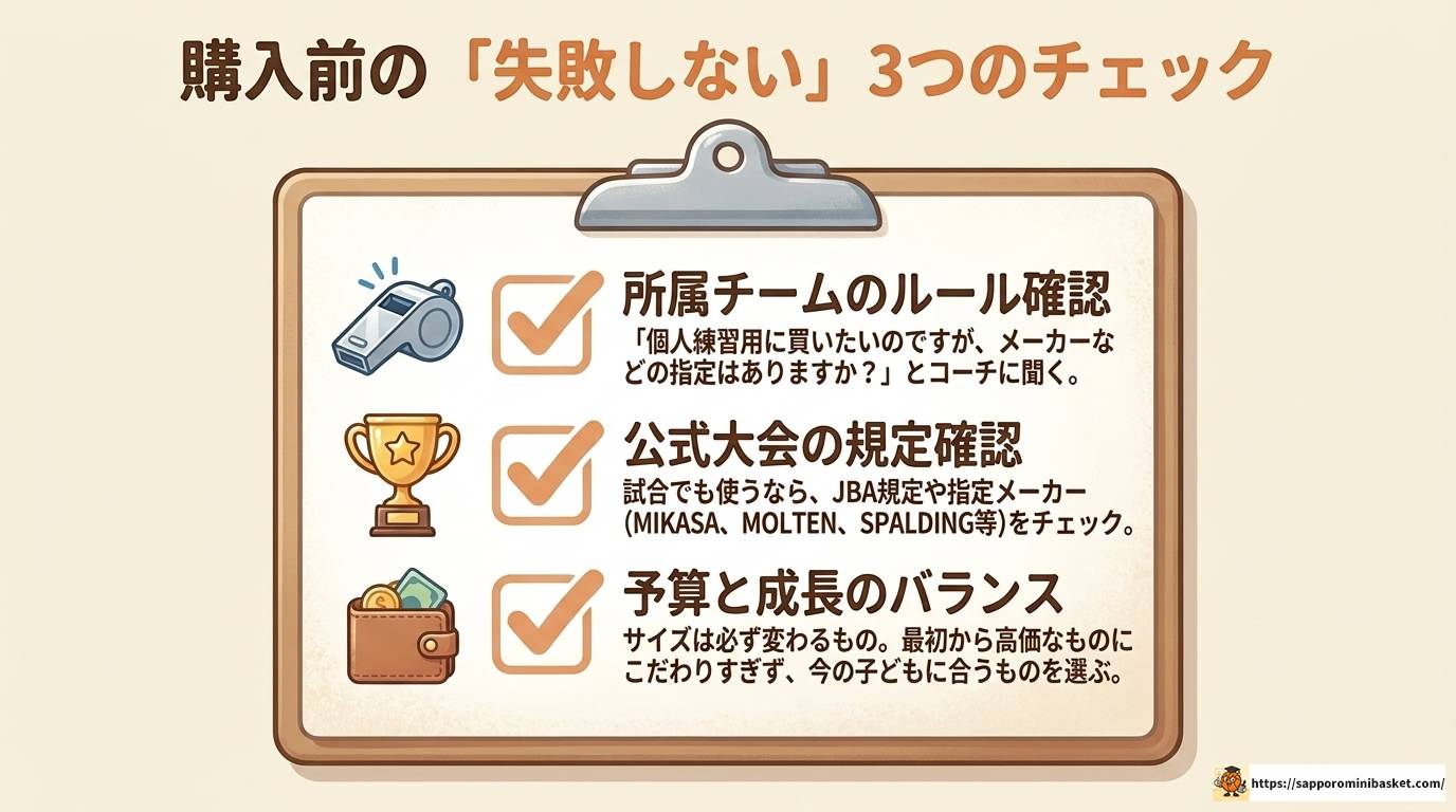 ミニバスのボールサイズが変わる理由と学年別の選び方
