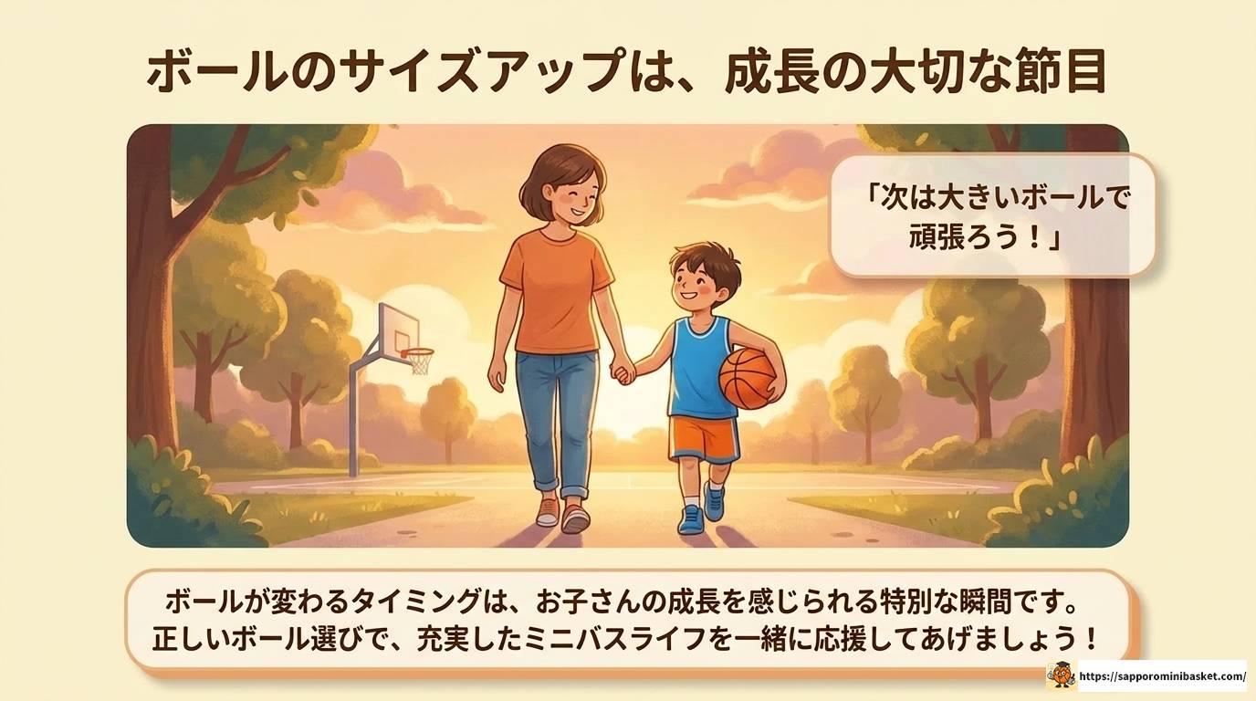 ミニバスのボールサイズが変わる理由と学年別の選び方