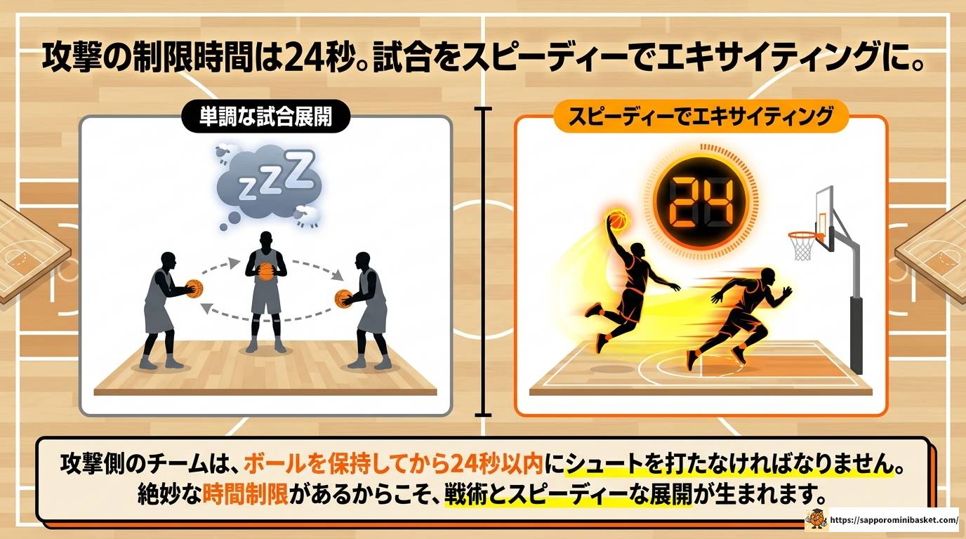 ミニバスの24秒ルールをわかりやすく徹底解説!