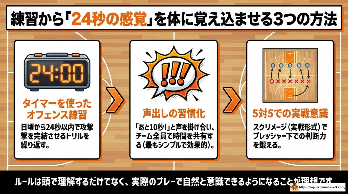 ミニバスの24秒ルールをわかりやすく徹底解説!