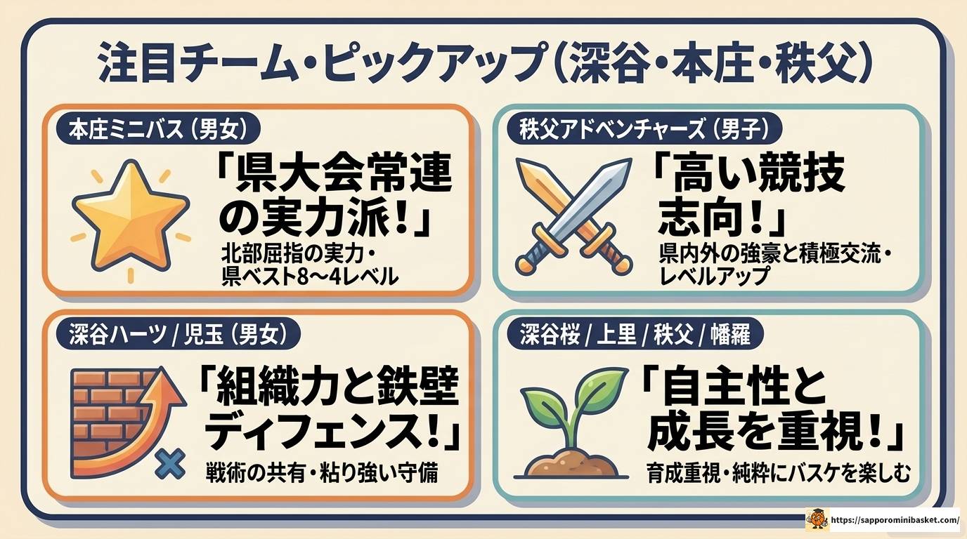ミニバス埼玉北部の強豪チームと大会情報を完全解説