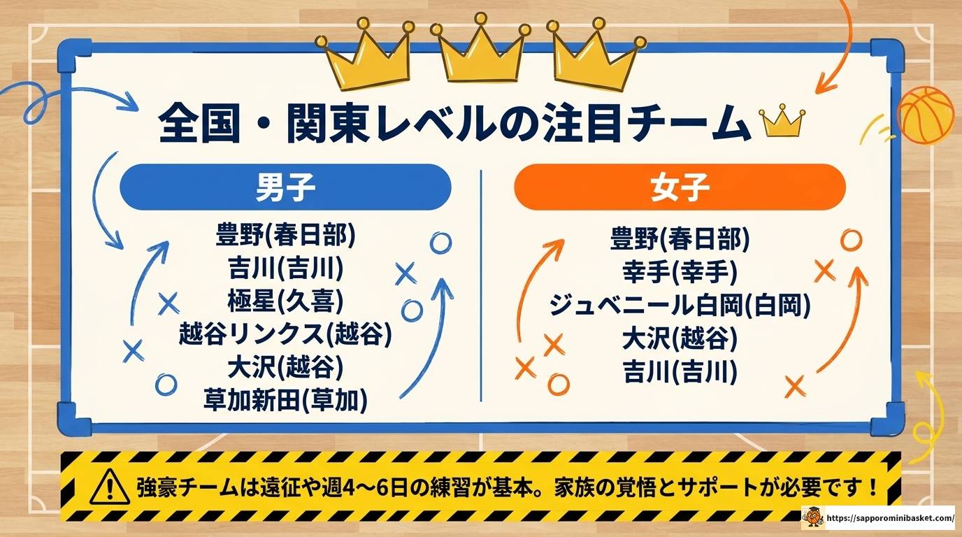 埼玉東部のミニバス強豪チームと大会情報を完全解説