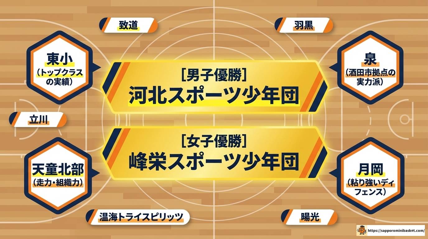 山形ミニバスU12メンバー最新情報|強豪チームと選抜の全貌