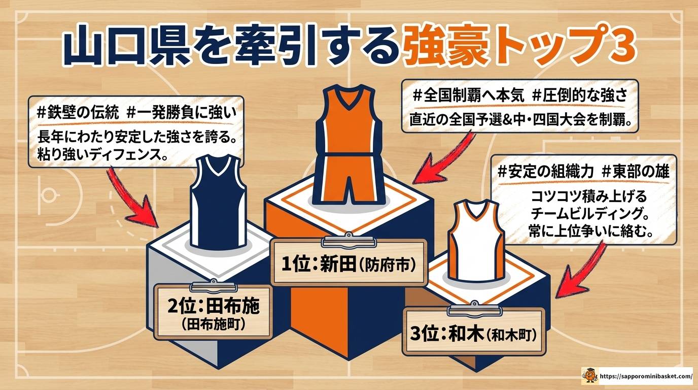 山口県ミニバスランキング女子!強豪10チーム徹底解説ガイド