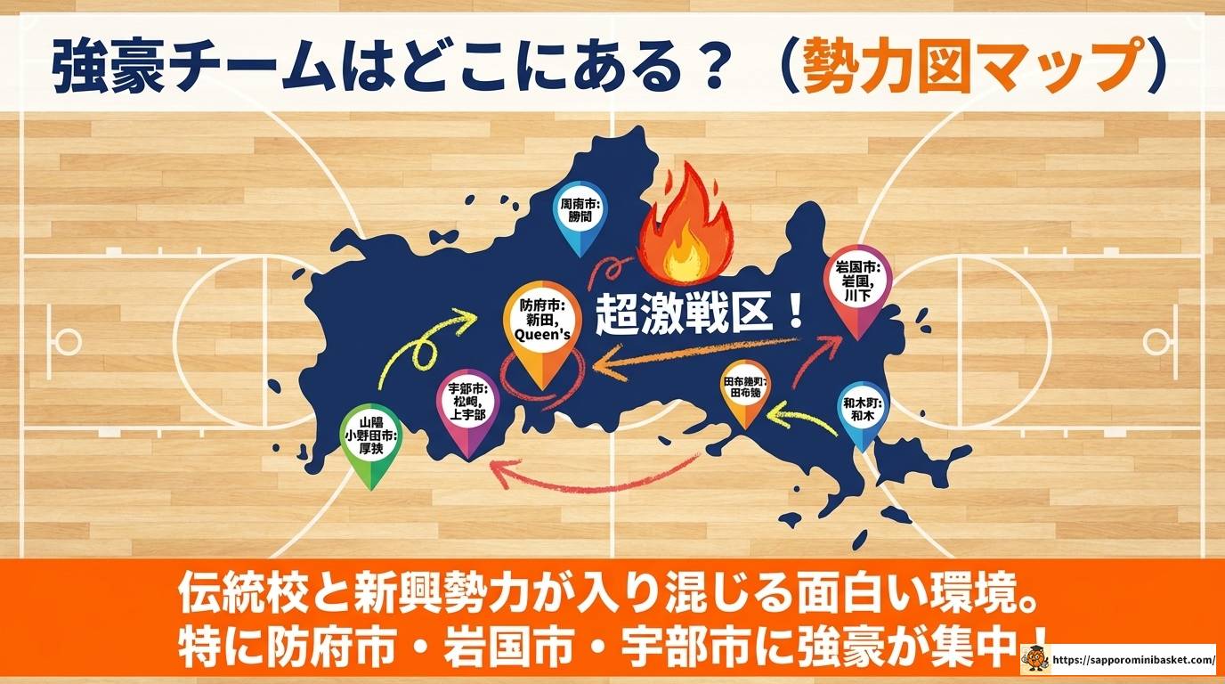 山口県ミニバスランキング女子!強豪10チーム徹底解説ガイド